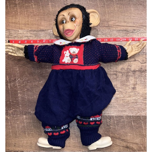 Exercise Gym Partner, Rubber Face Monkey VINTAGE Workout Mascot - Picture 7 of 12